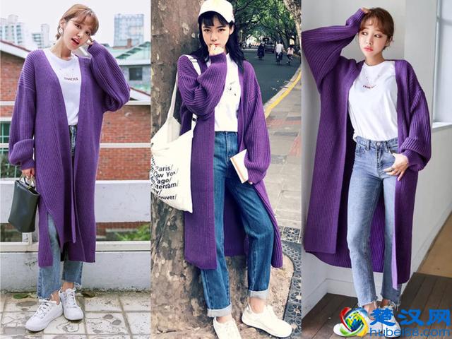 今秋流行穿紫色，选这5款轻薄外套，搭配这几条裤子超显气质！