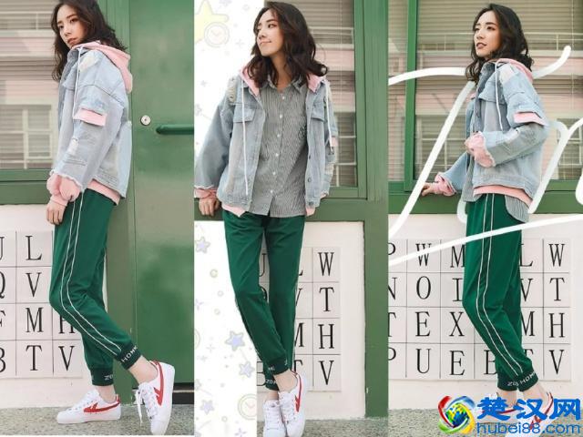 2018年秋冬最潮流搭配，牛仔外套+小白鞋！