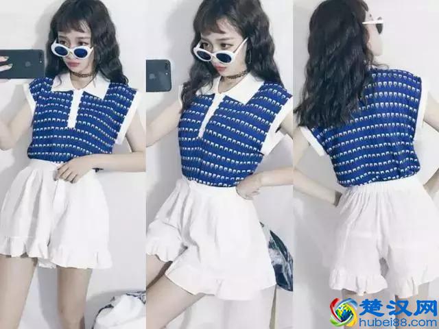 夏天穿白色短裤，配上这4种颜色t恤，好看