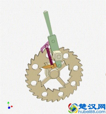 精美的机械动图，什么是棘轮机构，棘轮机构可以干什么用呢