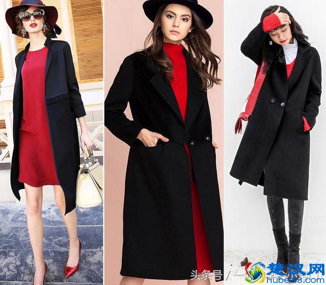 冬天穿黑色大衣，配哪种打底色更好看？