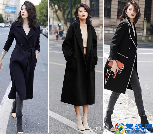 冬天穿黑色大衣，配哪种打底色更好看？