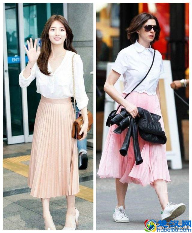 白衬衫+裙子怎么穿都美，轻松舒适又时髦，让你美貌不掉线