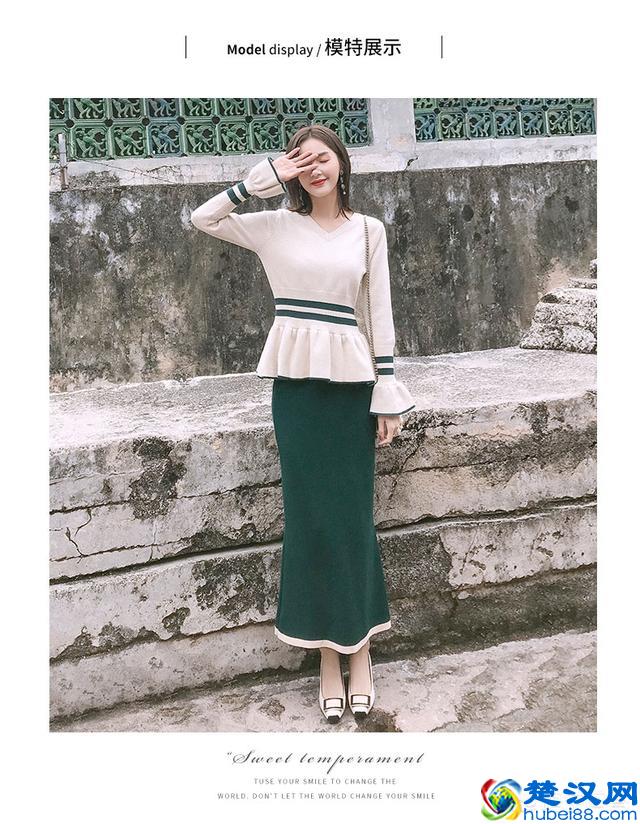 墨绿色长裙怎么搭？这样搭配更好看。