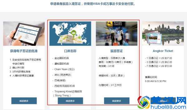 去柬埔寨的签证要如何办理？具体流程？