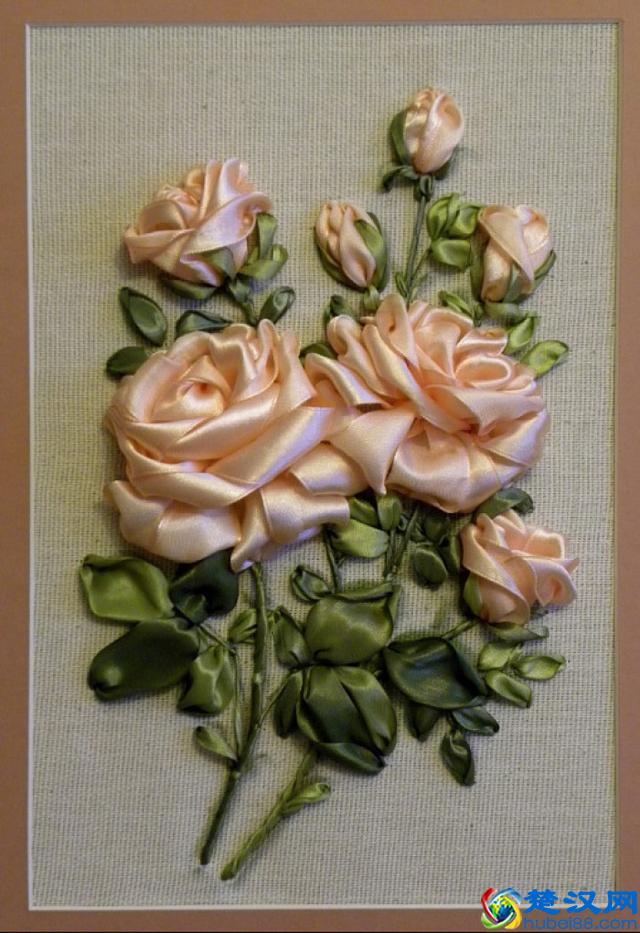 手工刺绣：绝美的32款丝带绣、缎带绣作品，像鲜花一样美丽