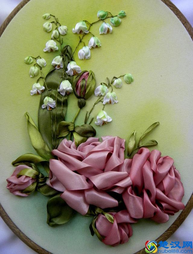 手工刺绣：绝美的32款丝带绣、缎带绣作品，像鲜花一样美丽