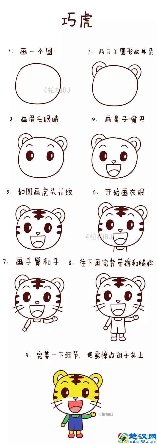 经典卡通人物简笔画合集，大人小孩都爱，剁手党的福音！