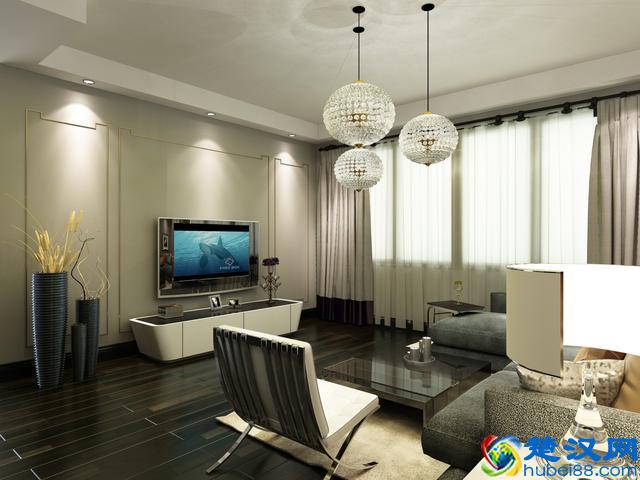 黑色地板，效果图看起来并不黑/青岛金玉良缘119平参考