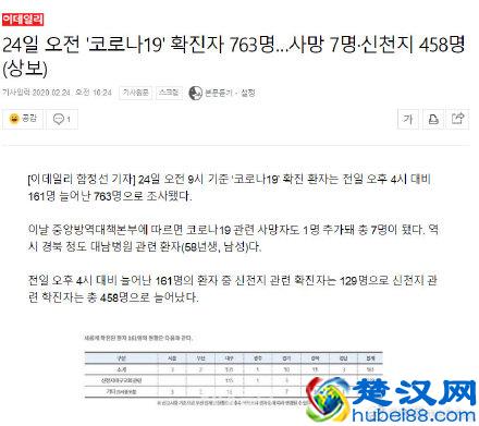 韩国11名军人确诊最新消息 韩国肺炎疫情实时动态 韩国累计确诊新冠肺炎763例