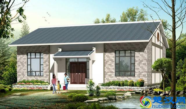 10万左右的一层农村平房设计图，户型周正2套方案