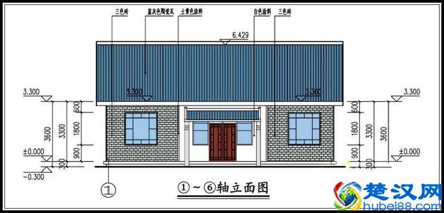 10万左右的一层农村平房设计图，户型周正2套方案