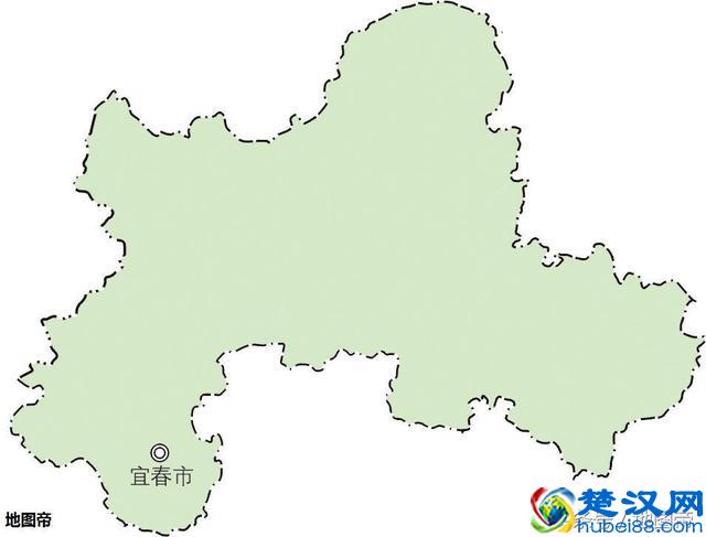 江西省宜春市市中心,地图上为何在偏远的一角?