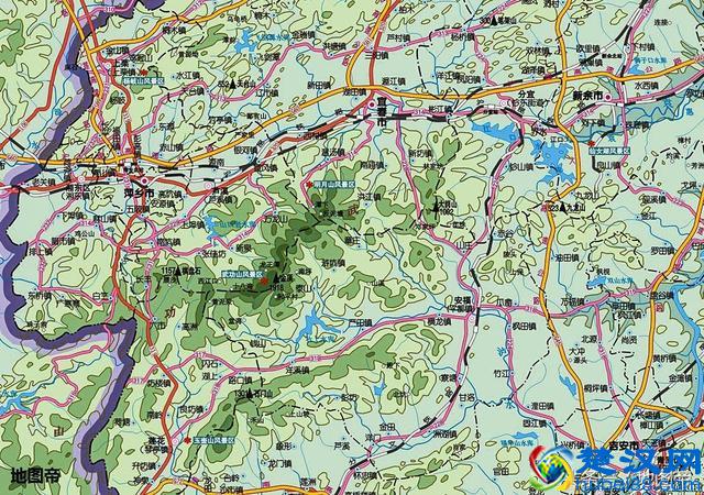 江西省宜春市市中心,地图上为何在偏远的一角?