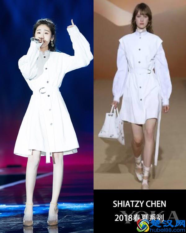 张碧晨穿上白色衣服比她歌声还撩人 同款衣服都给我来一打！