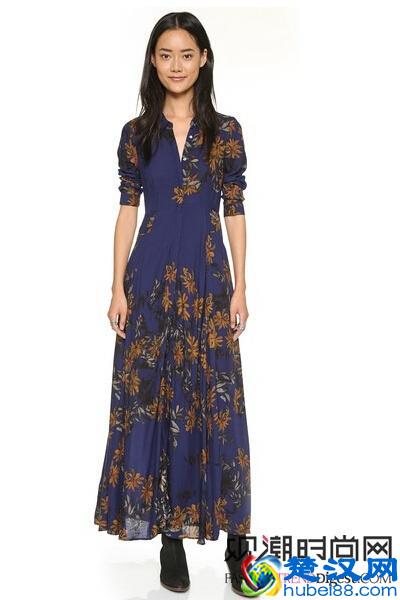 长裙配平底鞋,最帅搭配真潮流!