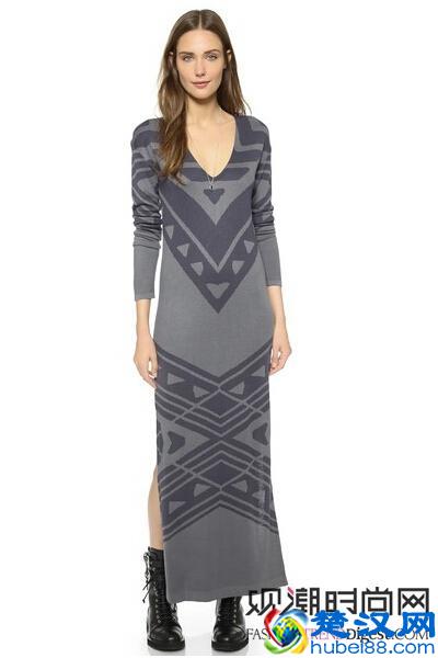 长裙配平底鞋,最帅搭配真潮流!