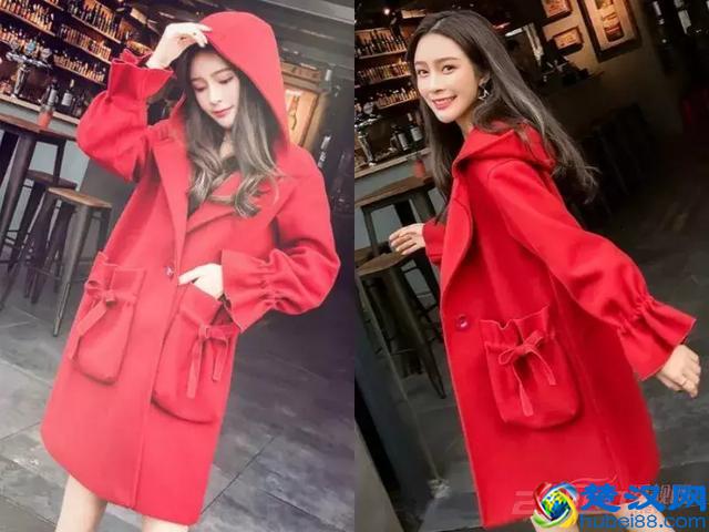 长款红色大衣搭配,这样穿过新年美美哒!