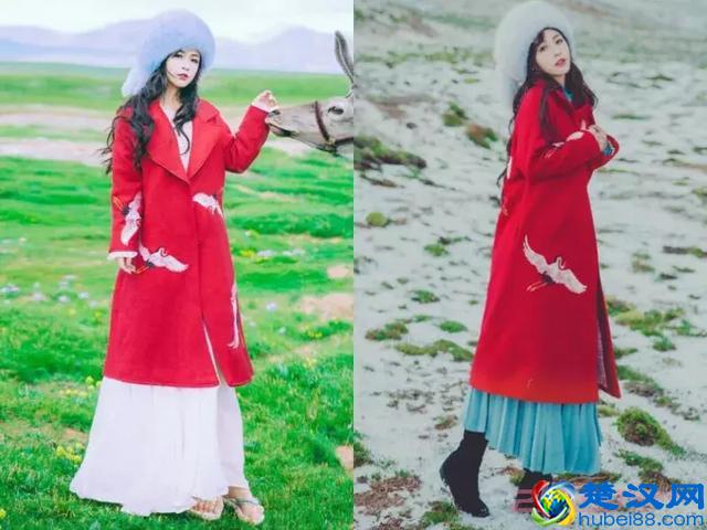 长款红色大衣搭配,这样穿过新年美美哒!