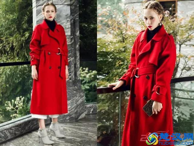 长款红色大衣搭配,这样穿过新年美美哒!