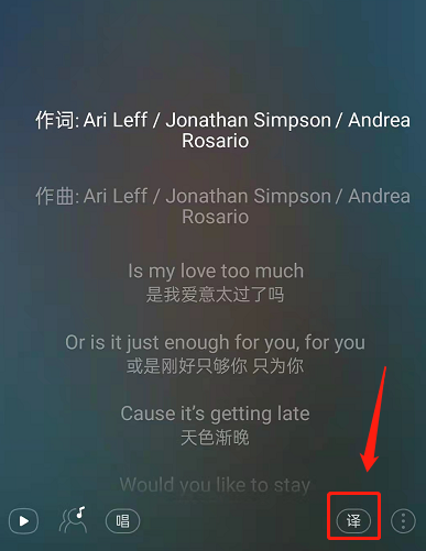 网易云音乐怎么关掉歌词中文翻译