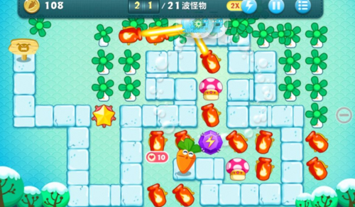 《保卫萝卜4》冬季18关通关攻略 保卫萝卜4冬季18关满星通关攻略4