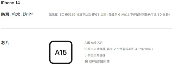 苹果14防不防水