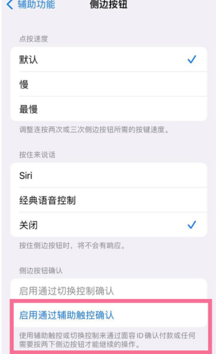 iphone14plus侧键双击下载功能怎么关掉