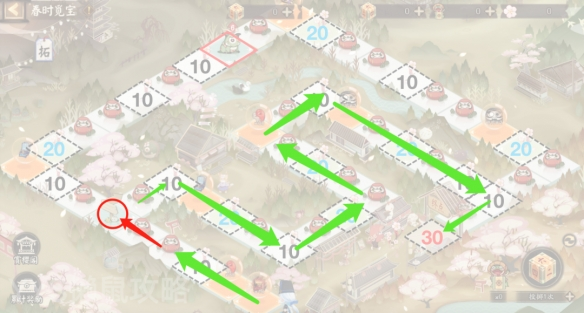 《阴阳师》春时觅宝路线推荐分享 阴阳师3