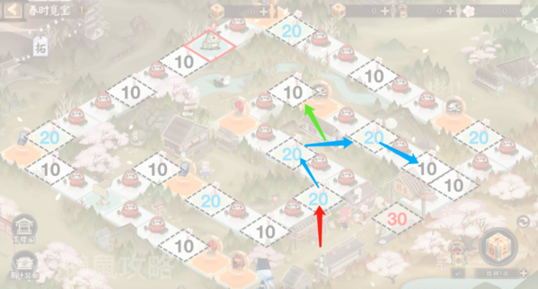 《阴阳师》春时觅宝路线推荐分享 阴阳师6