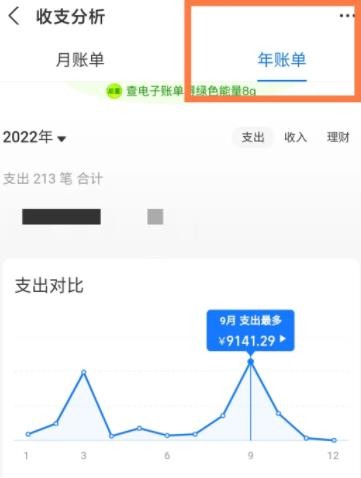 支付宝2022年度账单怎么领取