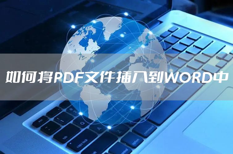 如何将PDF文件插入到WORD中