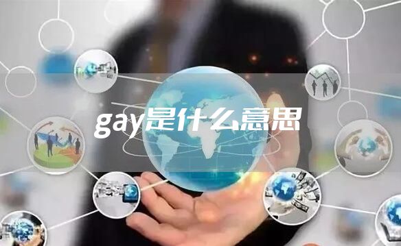gay是什么意思