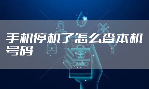 手机停机了怎么查本机号码