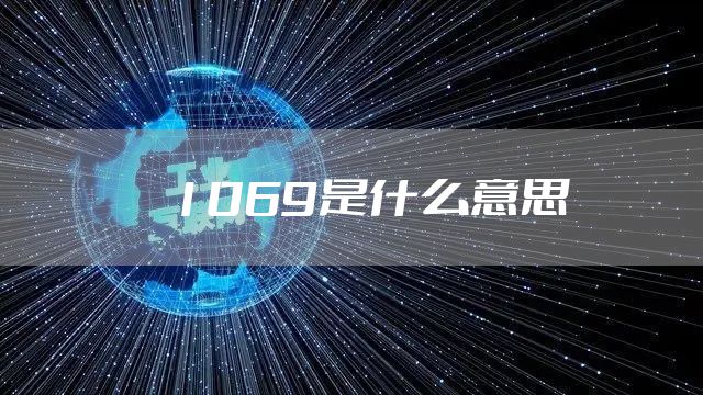 1069是什么意思