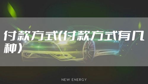 付款方式（付款方式有几种）