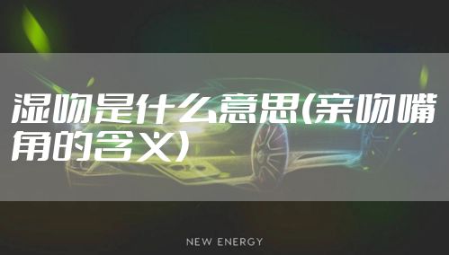 湿吻是什么意思(亲吻嘴角的含义)