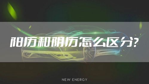 阳历和阴历怎么区分？