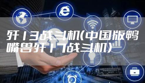 歼13战斗机(中国版鸭嘴兽歼17战斗机)