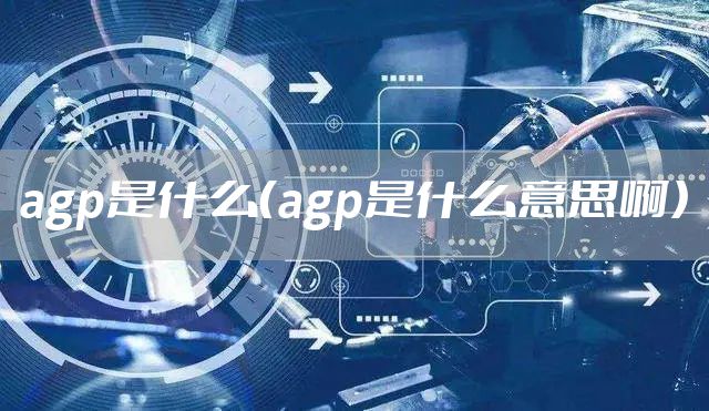agp是什么（agp是什么意思啊）