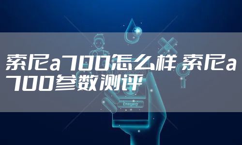 索尼a700怎么样 索尼a700参数测评