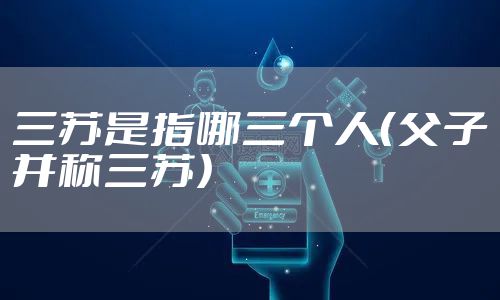 三苏是指哪三个人（父子并称三苏）