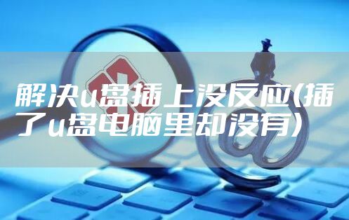 解决u盘插上没反应(插了u盘电脑里却没有)