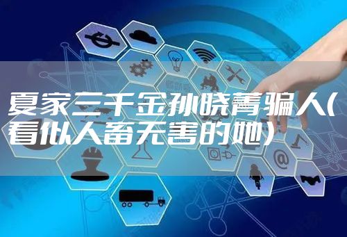 夏家三千金孙晓菁骗人(看似人畜无害的她)