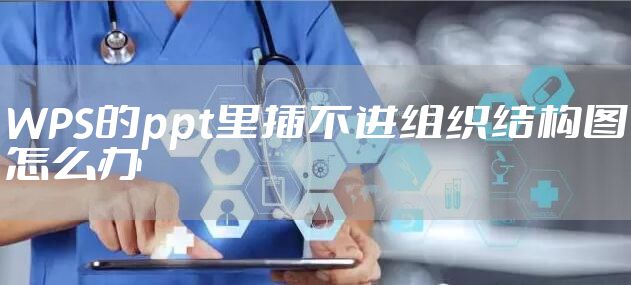 WPS的ppt里插不进组织结构图怎么办