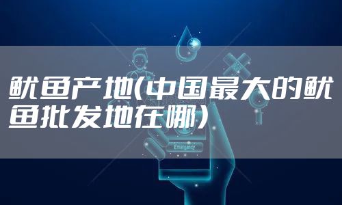 鱿鱼产地（中国最大的鱿鱼批发地在哪）