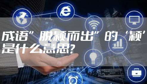 成语”脱颖而出”的‘颖’是什么意思？