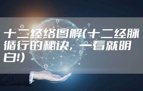 十二经络图解（十二经脉循行的秘诀，一看就明白！）