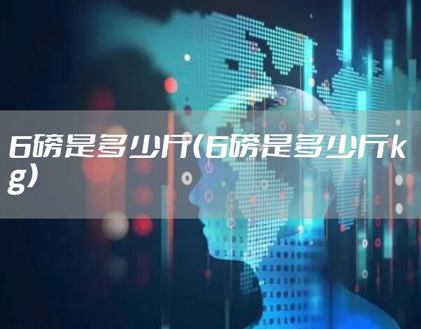 6磅是多少斤（6磅是多少斤kg）