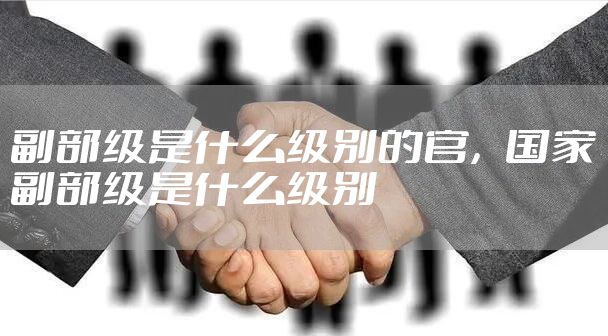 副部级是什么级别的官，国家副部级是什么级别